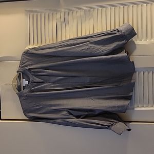 Liz Claiborne XL Gray Long Sleeve Blouse
